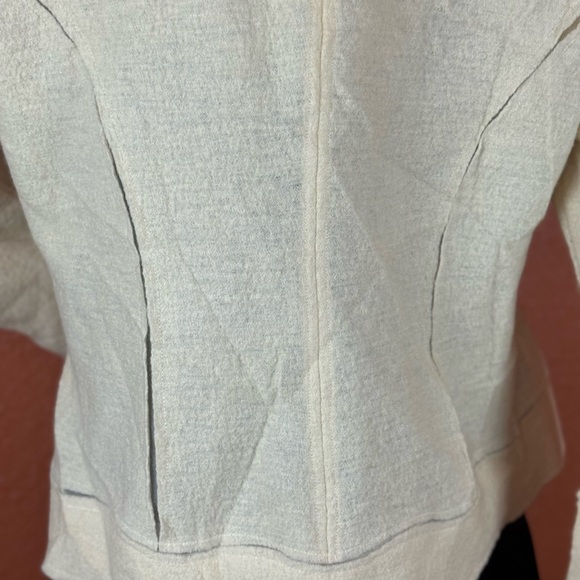 Tribal Cream Blazer with Embroidered Floral Design - Picture 7 of 16